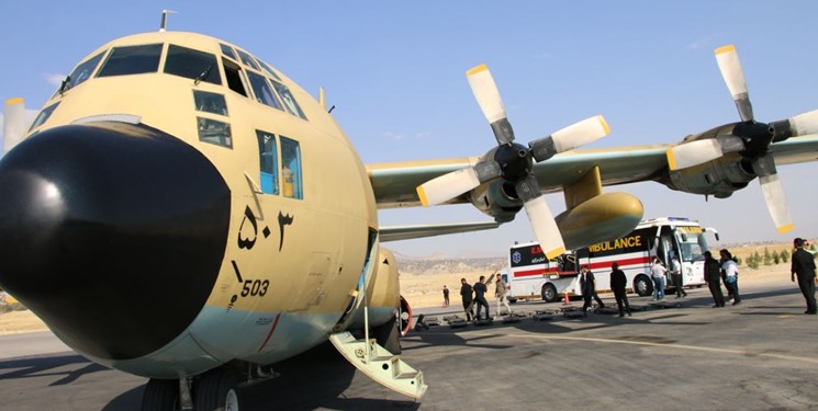 انتقال 37 مصدوم اربعین به تهران توسط اورژانس هوایی نهاجا